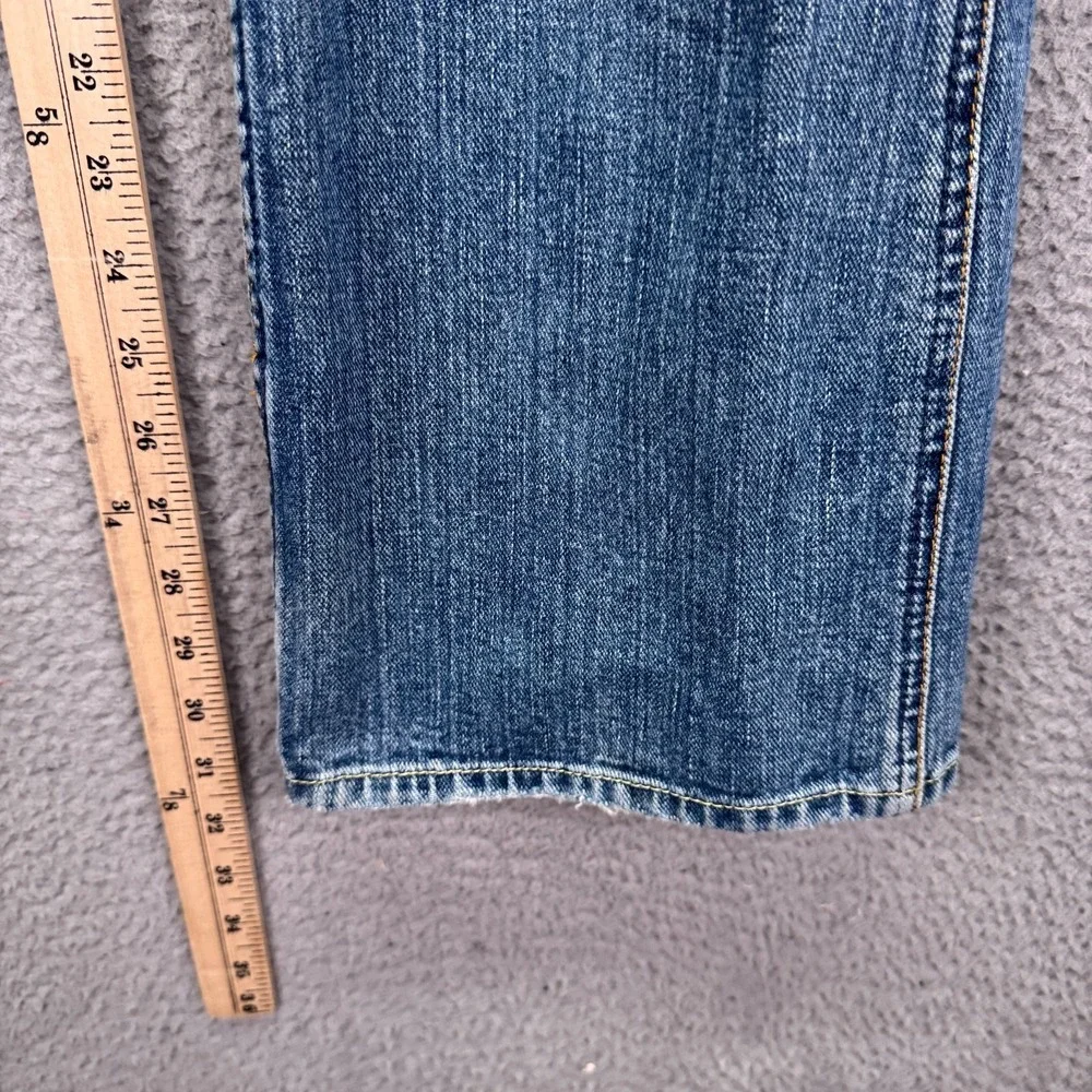 American Eagle Jeans Mens 30x32 Blue Bootcut Distressed Preppy Classic Indie Y2K